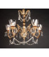 Livorno Halogen Strass 5 Arm Chandelier