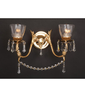 Livorno Twin Strass Wall Light