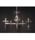 Sorrento Optic Glass/spear 5 Arm Chandelier