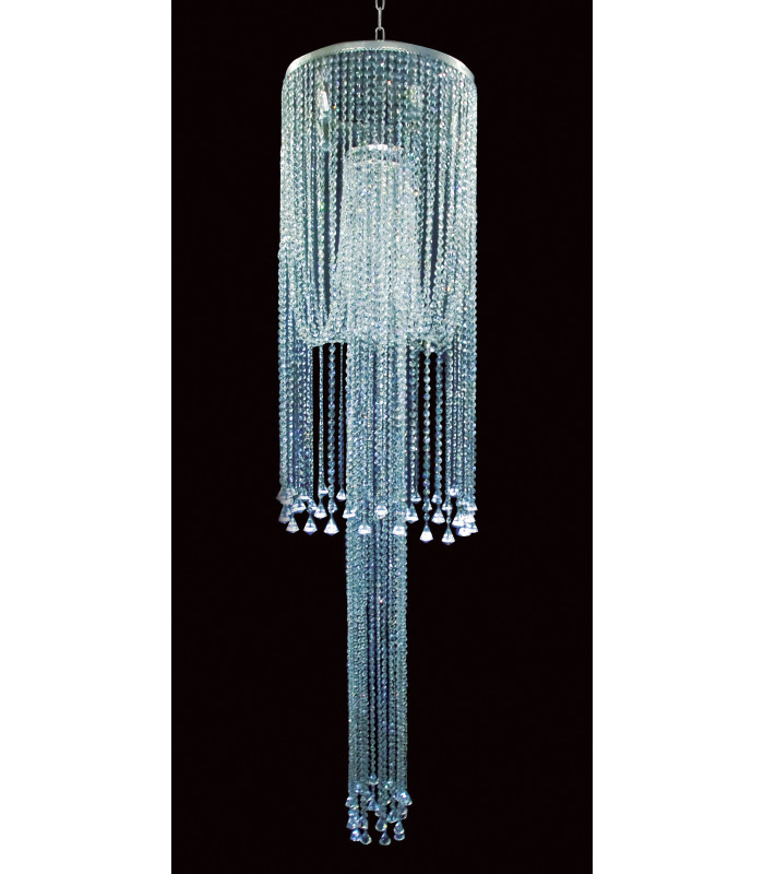 Granby Flowing Chrome Pendant Ceiling Light