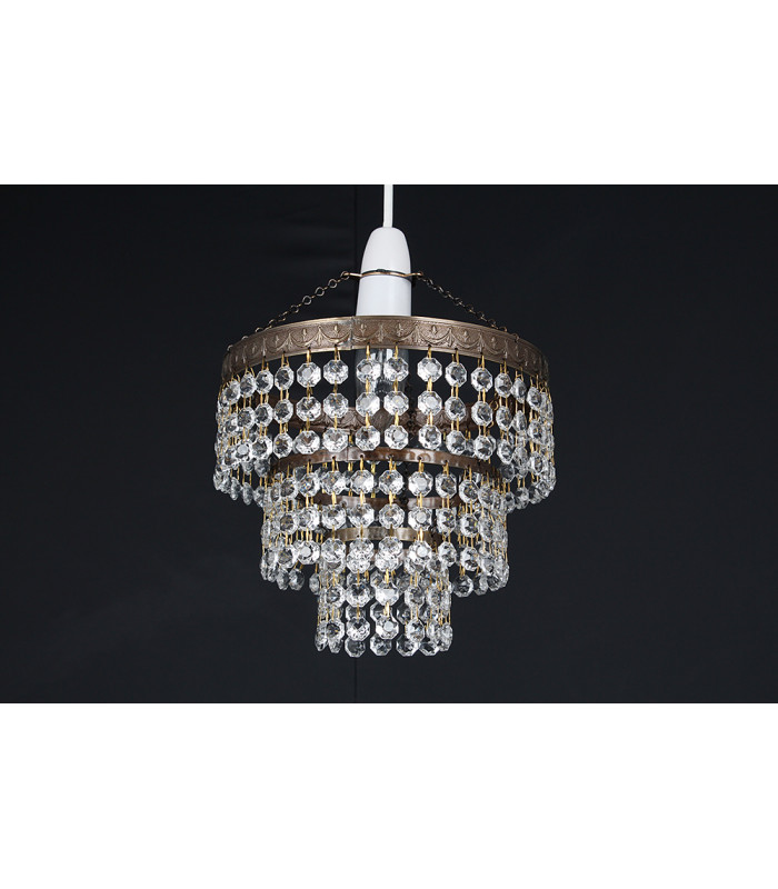Kiel Non Electric Tier Crystal Pendant Ceiling Light