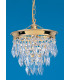 Brunswick 3 Tier Strass Gold Pendant Ceiling Light
