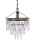 Brunswick 3 Tier Strass Gold Pendant Ceiling Light
