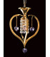 Valentine Crystal Gold Pendant Ceiling Light