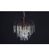 Shower Rainbow Crystal 1 Light Antique Brass Pendant Ceiling Light