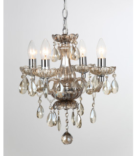 Rodeo Champagne Crystal 4 Arm Chandelier