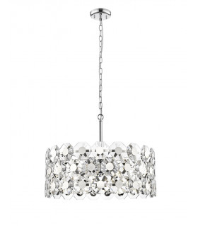 Bahamas 7 Light Chrome Crystal Pendant Ceiling Light