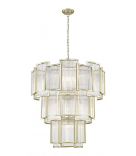 Antigua 13 Light Gold Crystal Pendant Ceiling Light