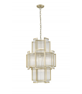 Antigua 11 Light Gold Crystal Pendant Ceiling Light