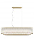 Antigua 7 Light Oblong Gold Crystal