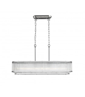 Antigua 7 Light Oblong Chrome Crystal
