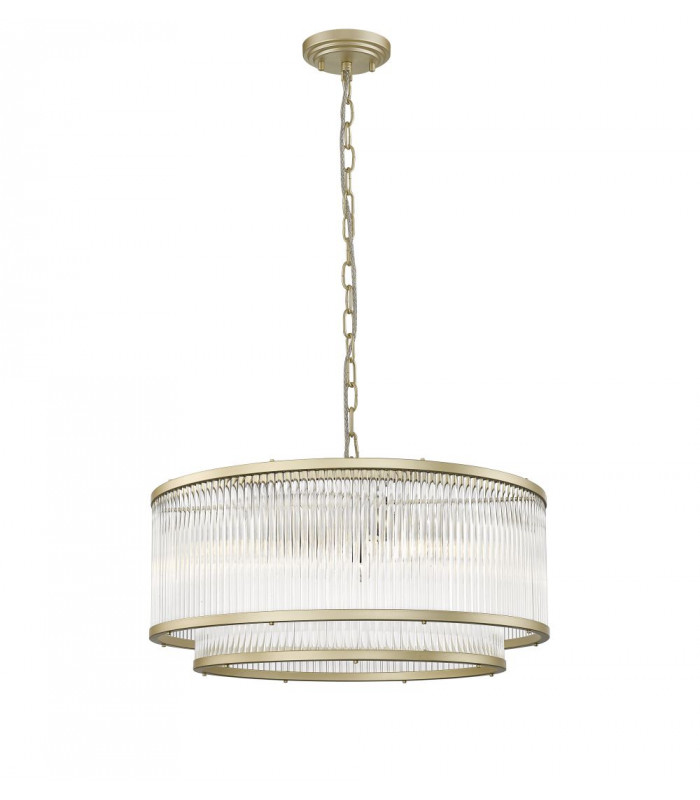 Antigua 6 Light Gold Crystal Pendant Ceiling Light