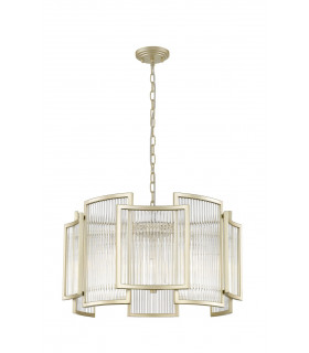 Antigua 5 Light Gold Crystal Pendant Ceiling Light