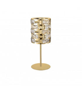 Lola 1 Light Table Lamp Gold Crystal