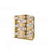 Lola 2 Light Wall Lamp Gold Crystal