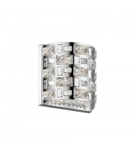 Lola 2 Light Wall Lamp Chrome Crystal