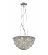 Millie 6 Light Chrome Crystal Pendant Ceiling Light
