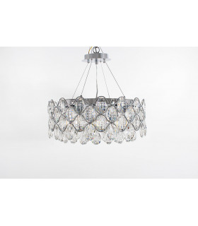 Raina Crystal Chrome Pendant Ceiling Light
