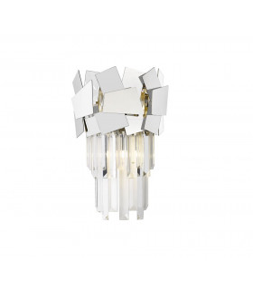 Celine 2 Light Wall Lamp Chrome Crystal
