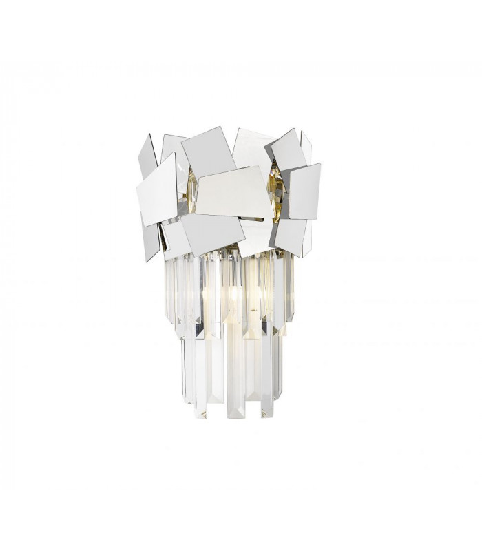 Celine 2 Light Wall Lamp Chrome Crystal