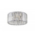 Diore 5 Light Flush Ceiling Light Chrome Crystal