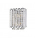 Diore 2 Light Wall Lamp Chrome Crystal