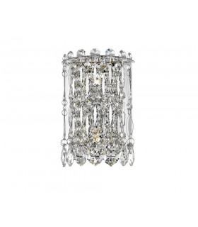 Alita 2 Light Wall Lamp Chrome Crystal