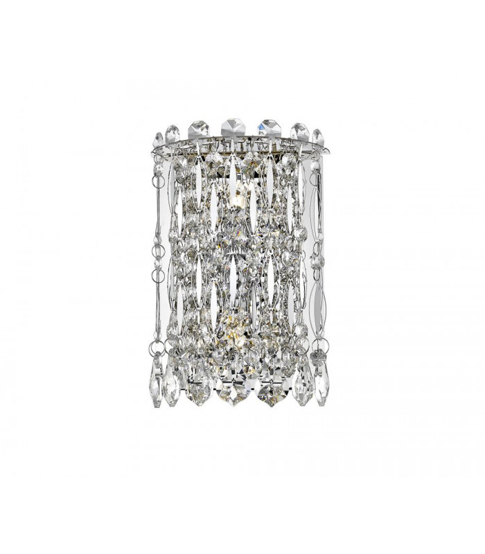 Alita 2 Light Wall Lamp Chrome Crystal