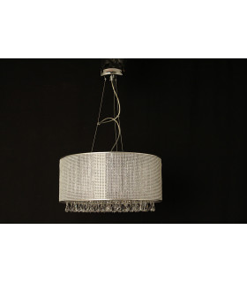 Tilly Crystal Chrome Pendant Ceiling Light