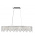 Belize 10 Light Oblong Chrome Crystal