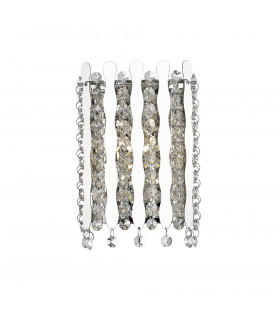 Belize 1 Light Wall Lamp Chrome Crystal
