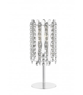 Belize 1 Light Table Lamp Chrome Crystal