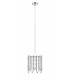 Belize 1 Light Chrome Crystal Pendant Ceiling Light