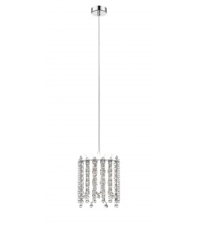 Belize 1 Light Chrome Crystal Pendant Ceiling Light
