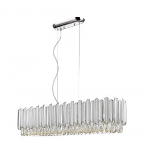 Grenada 6 Light Chrome Crystal