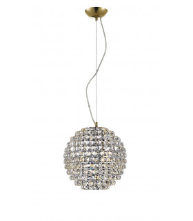 Nord 4 Light Crystal Gold Pendant Ceiling Light