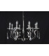 Rhinestone Crystal Gun Metal 8 Arm Chandelier