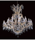 Morina Lead Crystal Gold 25 Arm Chandelier