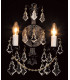 Montmartre 2 Light Lead Crystal Antique Bronze Candle Wall Lamp