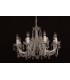 Marie Theresa Glass Chrome 8 Arm Chandelier