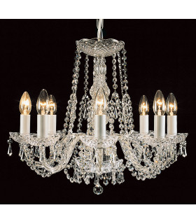 Modra Crystal Strass 8 Arm Chandelier