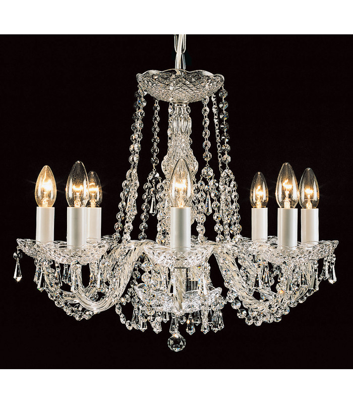 Modra Crystal Strass 8 Arm Chandelier