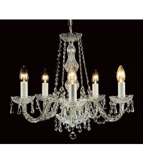 Modra Crystal Strass 5 Arm Chandelier