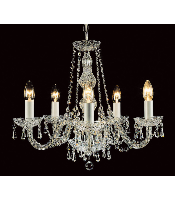Modra Crystal Strass 5 Arm Chandelier