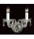 Modra Crystal Trimmed Wall Candle Wall Lamp
