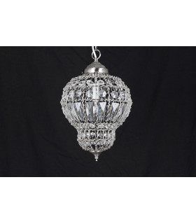 Morocco Double Crystal Basket Pendant Ceiling Light
