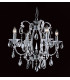 Versailles Bead Silver Streak 4 Arm Chandelier