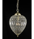 Bombay Bead Large Satin Brass Pendant Ceiling Light