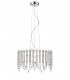 Belize 5 Light LED Chrome Crystal Pendant Ceiling Light