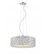 Aruba 6 Light LED Chrome Crystal Pendant Ceiling Light